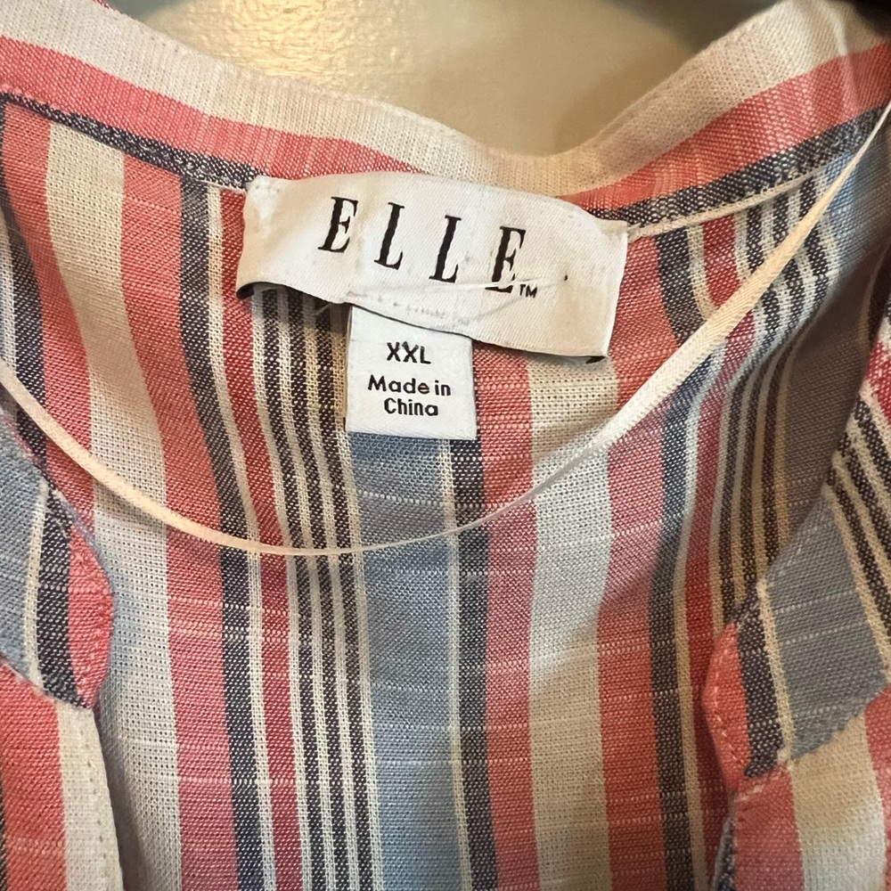 Elle 2X Striped Dress For Sale
